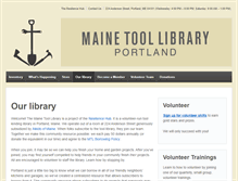 Tablet Screenshot of portlandmainetoollibrary.org